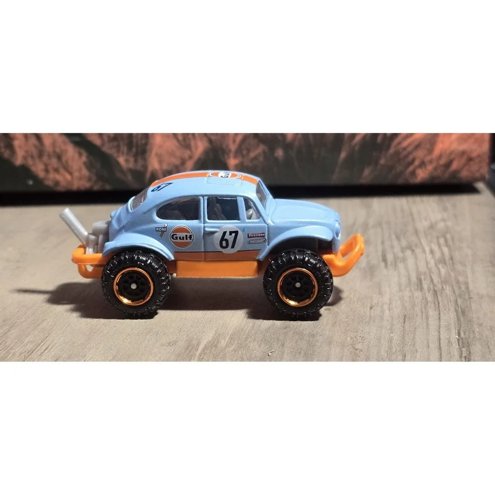 Matchbox 1960s Volkswagen Beetle 4x4 Blue Diecast 1:64 EX Condition
